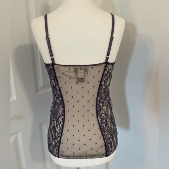 Satin and Lace Lavender Camisole Top - Picture 6 of 11